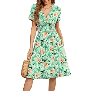 WEACZZY Womens Summer Short Sleeve Casual Dresses