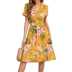 WEACZZY Womens Summer Short Sleeve Casual Dresses