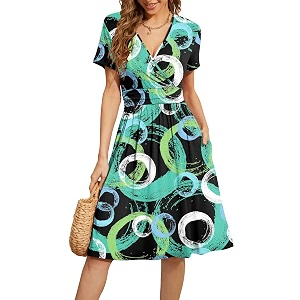 WEACZZY Womens Summer Short Sleeve Casual Dresses