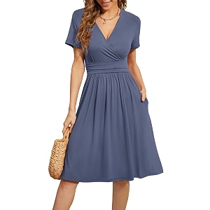 WEACZZY Womens Summer Short Sleeve Casual Dresses
