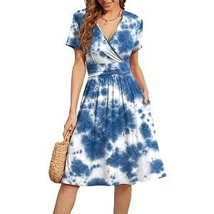 WEACZZY Womens Summer Short Sleeve Casual Dresses