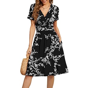 WEACZZY Womens Summer Short Sleeve Casual Dresses
