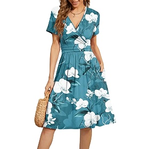 WEACZZY Womens Summer Short Sleeve Casual Dresses