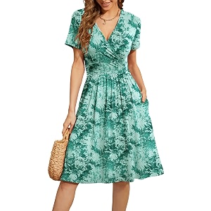 WEACZZY Womens Summer Short Sleeve Casual Dresses