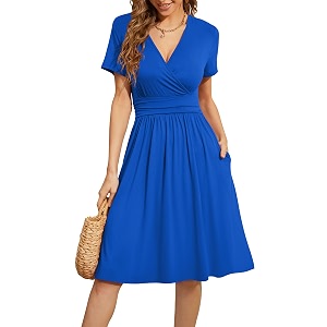 WEACZZY Womens Summer Short Sleeve Casual Dresses