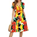 WEACZZY Women39s Summer Short Sleeve Casual Dresses