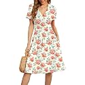 WEACZZY Women39s Summer Short Sleeve Casual Dresses