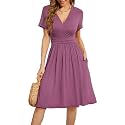 WEACZZY Women39s Summer Short Sleeve Casual Dresses