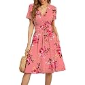 WEACZZY Women39s Summer Short Sleeve Casual Dresses