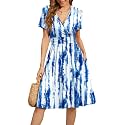 WEACZZY Women39s Summer Short Sleeve Casual Dresses