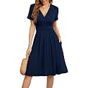 WEACZZY Women39s Summer Short Sleeve Casual Dresses