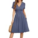 WEACZZY Women39s Summer Short Sleeve Casual Dresses