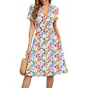 WEACZZY Women39s Summer Short Sleeve Casual Dresses
