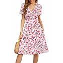 WEACZZY Women39s Summer Short Sleeve Casual Dresses