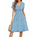 WEACZZY Women39s Summer Short Sleeve Casual Dresses
