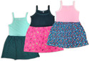 wear all week Girls Below Knee Casual Dress (Multicolor, Sleeveless)