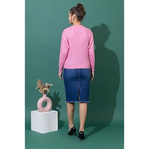Wear lusso Womens Woolen Cable Knit Pullover