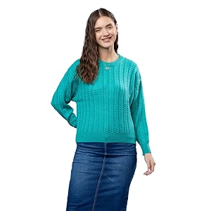 Wear lusso Womens Woolen Cable Knit Pullover