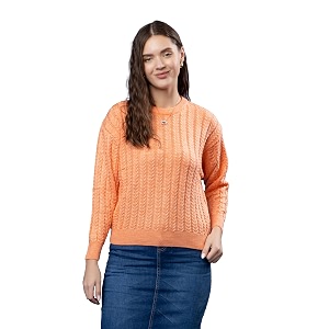 Wear lusso Womens Woolen Cable Knit Pullover