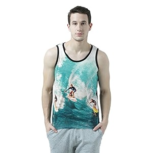 wear your mind Turquoise Vest for Men