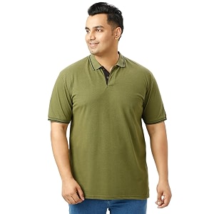 Wear Your Opinion Mens Plus Size Tipped