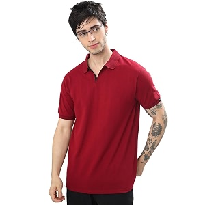 Wear Your Opinion Solid Cotton Rich Polo