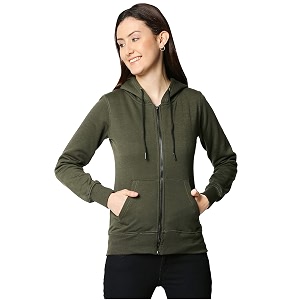Wear Your Opinion Womens Fleece Zipper Hoodie