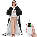 Wearable Heated Blanket with Foot Pocket Electric