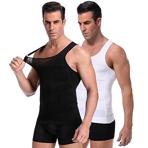 Wearslim Men Compression Shirt For Workout Vest