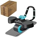 Wearslim Abs Roller For Men & Women| Advanced Ab Roller With Automatic Rebound| Abs Roller Wheel With Strong Elbow, Abdominal Strength Training Home Gym, Plank And Full Body Strength- Multicolor