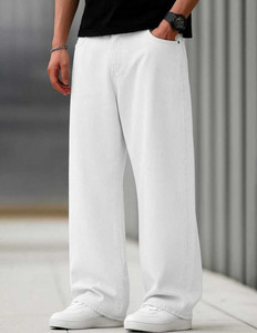 wearworld Loose Fit Men White Jeans