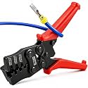 Weather Pack Crimpers, Newdeli Crimp tool AWG 14-24 for Crimping Delphi APTIV Weather Pack Terminals or Metri-Pack Connectors(Have Locator &amp; Removal Extraction Tool)