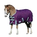 WeatherBeeta ComFiTec Premier Freedom Pony Standard Neck Lite, Purple/Navy/Mint, 66"