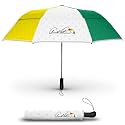 Weatherman Arnold Palmer Compact Collapsible Umbrella for Car and Backpack - Windproof, Resists Up to 55 MPH Winds - Protection From Wind, Rain &amp; Sun (Classic)