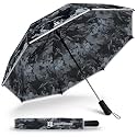 Weatherman Premium Collapsible Travel Umbrella - Windproof, Compact, Easy Auto Open - Resists Up to 55 MPH Winds - Perfect for Rain, Wind, Backpack, Car - Folding Umbrella (TrueTimber Viper Camo)