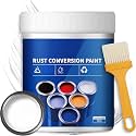Weatherproof Rust Converter Paint for Metal, Rust Remover for Metals, Rust Conversion Paint, Rusts Paints for Metals with Brush (300g,White)