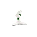 WeatherTech DeskFone in White - Adjustable, Universal Cell Phone Holder Mount Stand for Desk, Counter, Table - Tripod Design for iPhone &amp; Smartphone Charging - Forest Green Metal Knobs