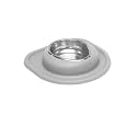 WeatherTech Single Low Pet Feeding System - Heavy-Duty Dog & Cat Food/Water Bowl - 16 oz (2 Cups) Light Grey (SL1602LG)