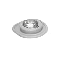WeatherTech Single Low Pet Feeding System - Heavy-Duty Dog &amp; Cat Food/Water Bowl - 8 oz (1 Cup) Light Grey (SL0801LG)