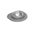 WeatherTech Single Low Pet Feeding System - Heavy-Duty Dog &amp; Cat Food/Water Bowl - 8 oz (1 Cup) Dark Grey (SL0801DG)