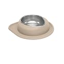 WeatherTech Single Low Pet Feeding System - Heavy-Duty Dog &amp; Cat Food/Water Bowl - 64 oz (8 Cups) Tan (SL6403TN)