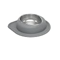 WeatherTech Single Low Pet Feeding System - Heavy-Duty Dog &amp; Cat Food/Water Bowl - 64 oz (8 Cups) Dark Grey (SL6403DG)