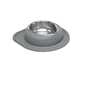 WeatherTech Single Low Pet Feeding System - Heavy-Duty Dog &amp; Cat Food/Water Bowl - 32 oz (4 Cups) Dark Grey (SL3203DG)