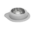 WeatherTech Single Low Pet Feeding System - Heavy-Duty Dog &amp; Cat Food/Water Bowl - 96 oz (12 Cups) Light Grey (SL9603LG)