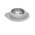 WeatherTech Single Low Pet Feeding System - Heavy-Duty Dog &amp; Cat Food/Water Bowl - 64 oz (8 Cups) Light Grey (SL6403LG)