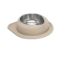 WeatherTech Single Low Pet Feeding System - Heavy-Duty Dog &amp; Cat Food/Water Bowl - 96 oz (12 Cups) Tan (SL9603TN)