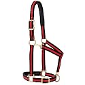 Weaver Equine Breakaway Horse Halter, Comfort Foam Padding, Adjustable Chin & Throat Snap Halters for Horses, Equine Tack,Average Size