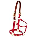 Weaver Equine Breakaway Horse Halter, Supple Leather Crown, Adjustable Brass Throat Snap Halters for Horses, Equine Tack