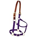 Weaver Equine Breakaway Horse Halter, Supple Leather Crown, Adjustable Brass Throat Snap Halters for Horses, Equine Tack