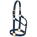 Weaver Equine Breakaway Horse Halter, Supple Leather Crown, Adjustable Brass Throat Snap Halters for Horses, Equine Tack